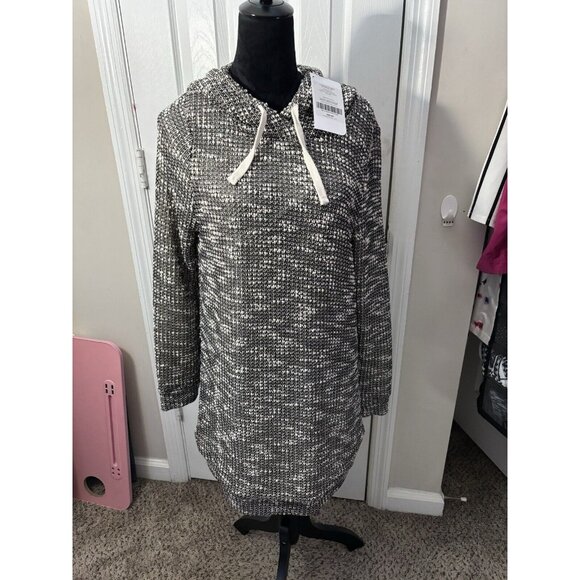 Fabletics Yukon Long Sleeve Fleece Dress Size Large Cream/black Nwt - Picture 3 of 12